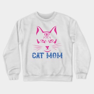 Loving Cat Mom Crewneck Sweatshirt